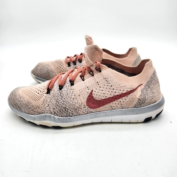 Nike Free Focus Flyknit 2 Training Womens Shoes Size 6.5 Pink 904647-600 - Picture 1 of 12